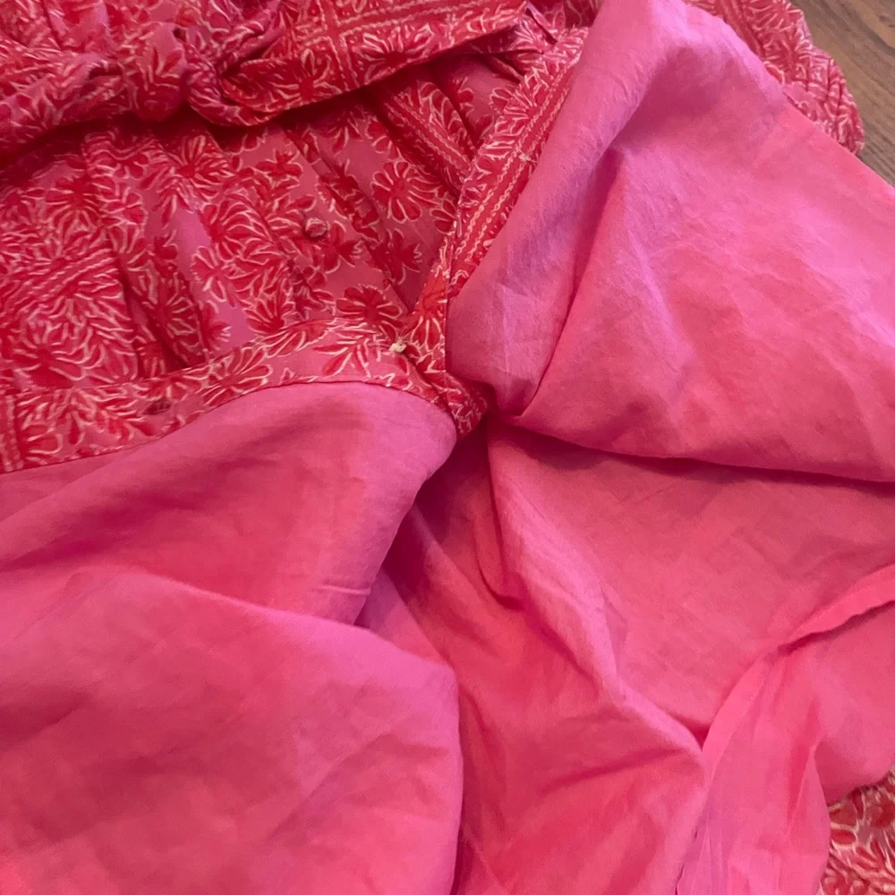 NWT $178 size 16 Vineyard Vines Pink Floral Women’s Pink Dress - Picture 6 of 6